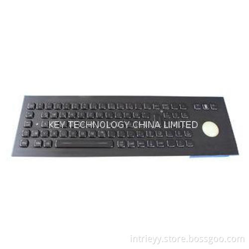 IP65 Dynamic Vandal Proof Black Metal Keyboard With Chemele